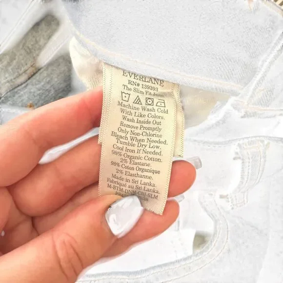 EVERLANE Slim Fit‎ Organic Cotton Denim Indigo 34x34 - Picture 6 of 6